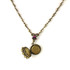 Michal Negrin Vintage Locket Cameo Pink and Purple Necklace