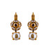 Mariana Cosmos Round Dangle French Wire Earrings in Cookie Dough - Preorder