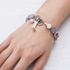Mariana Lovable Rosette Bracelet in Cake Batter