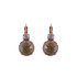 Mariana Lovable Double Stone Mineral French Wire Earrings in Butter Pecan - Preorder