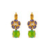 Mariana Cosmos Round Dangle French Wire Earrings in Mint Chip - Preorder