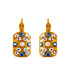 Mariana Rectangle Cluster French Wire Earrings in Rocky Road - Preorder