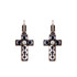 Mariana Petite Cross French Wire Earrings in Rocky Road - Preorder