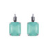 Mariana Emerald Cut French Wire Earrings in Seafoam - Preorder