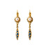 Mariana Flower Marquise Dangle French Wire Earrings in Blue Moon - Preorder