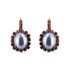 Mariana Oval Cluster French Wire Earrings in Cookie Dough - Preorder