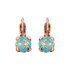 Mariana Petite Single Stone French Wire Earrings in Light Gray Opal - Preorder