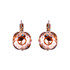 Mariana Cushion Cut French Wire Earrings in Light Peach - Preorder