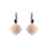 Mariana Extra Luxurious Double Stone French Wire Earrings in Cake Batter - Preorder