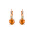 Mariana Petite Double Stone French Wire Earrings in Butter Pecan - Preorder