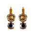 Mariana Cosmos Round Dangle French Wire Earrings in Rocky Road - Preorder