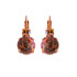 Mariana Lovable Double Stone Leverback Earrings in Light Peach and Leopard Skin - Preorder