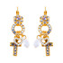 Mariana Petite Cross Dangle Charm Leverback Earrings in Ice Queen - Preorder