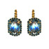 Mariana Extra Luxurious Oval Halo Leverback Earrings in Fairytale - Preorder