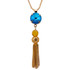 Mariana Lovable Rivoli Single Stone Pendant With Tassel in Fairytale - Preorder