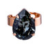 Mariana Pear Adjustable Ring in Black Diamond - Preorder