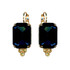 Mariana Extra Luxurious Emerald Cut and Bottom Trio Leverback Earrings in Fairytale - Preorder