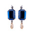Mariana Extra Luxurious Emerald Cut Leverback Earrings With Briolette in Fairytale - Preorder