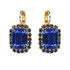 Mariana Lovable Emerald Cut Halo Leverback Earrings in Fairytale - Preorder