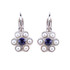 Mariana Petite Buttercup Leverback Earrings in Pearl and Violet - Preorder