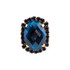 Mariana Oval Cluster Ring in Denim Blue - Preorder