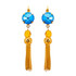 Mariana Lovable Rivoli Leverback Earrings With Tassel in Fairytale - Preorder