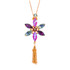 Mariana Marquise Flower Pendant With Tassel in Enchanted - Preorder