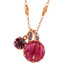Mariana Extra Luxurious Double Stone Pendant in Strawberry Tiger Eye - Preorder