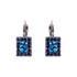 Mariana Rectangle Pave Leverback Earrings in Fairytale - Preorder