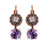 Mariana Pave and Round Leverback Earrings in Ice Queen - Preorder