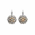 Michal Golan French Wire Silverlining Flower Bloom Earrings