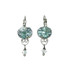 Michal Golan Aquamarine Oval Dangling Earrings