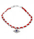 Evil Eye Charm on a Red String Bracelet