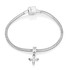 Sterling Silver Cross Zirconia Pendant Charm