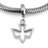 Dove Hang Bead Charm from Sterling Silver