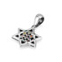 Davids Star Silver Pendant with 12 Hoshen Stones Made of Silver