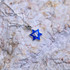 Star of David Embedded Menorah Pendant with Blue Enamel