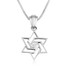 Star of David Sterling Silver Jewelry with Zirconia Stones