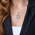 Sterling Silver Smooth Polished Pendant with Star of David