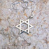 Sterling Silver Smooth Polished Pendant with Star of David