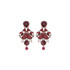 Ayala Bar Mulled Wine Velvet Vintage Earrings