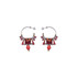 Ayala Bar Crimson Fire Ember Queen Hoop Earrings