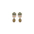 Ayala Bar Vintage Gold Patina Drop Earrings