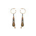 Ayala Bar Prism Teal Finial Hoop Earrings
