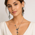 Ayala Bar Moonlight Shimmer Silver Leaf Necklace