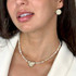 Michal Golan Luster & Light Pearl Triangle Necklace