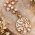 Michal Golan Luster & Light Pearl Medium Circle Necklace
