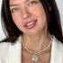 Michal Golan Luster & Light Pearl Beaded Circle Necklace
