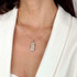 Michal Golan Luster & Light Pearl Rectangle Necklace