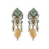 Michal Golan Moss Garden Riverstone Shield Earrings II